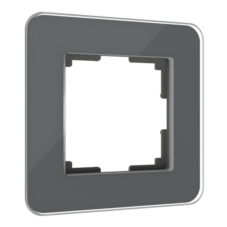 Рамка из стекла на 1 пост Elite графит Werkel W0012440
