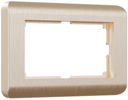 Рамка для двойной розетки (шампань) Werkel W0082111