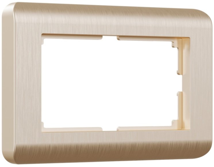 Рамка для двойной розетки (шампань) Werkel W0082111