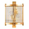 Бра Crystal Lux с лампочками TADEO AP2 GOLD/TRANSPARENTE+Lamps E14 P45