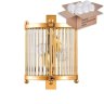 Бра Crystal Lux с лампочками TADEO AP2 GOLD/TRANSPARENTE+Lamps E14 P45