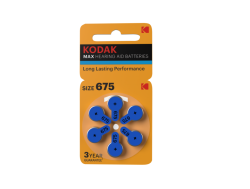 Набор из 6 шт, Батарейки Kodak ZA675-6BL [KZA675-6] MAX Hearing Aid (360/1800/45000) (Б0051739)
