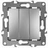 Выключатель трехклавишный ЭРА 12 10AX 250V 12-1107-03 Б0014671