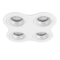 D64606060606 Встраиваемый точечный светильник Domino Round Lightstar (комплект из 214646+214606+214606+214606+214606)