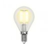 Филаментная лампа E14 6W 4000K (белый) Sky Uniel LED-G45-6W-NW-E14-CL PLS02WH (UL-00001371)