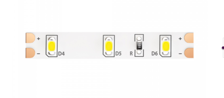 5м. Светодиодная лента белого цвета 4000K, 4,8W, 12V, 60LED, IP65 Led strip Maytoni 10106