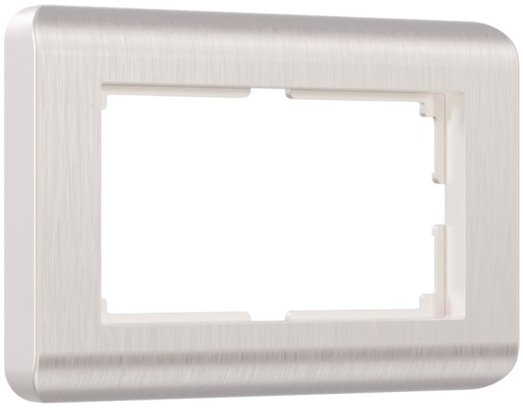 Рамка для двойной розетки (перламутровый) Werkel W0082113