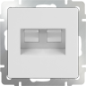 Розетка двойная Ethernet RJ-45 (белая) Werkel W1181101