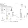 Подвесная люстра Crystal Lux с лампочками AURELIO SP8 GOLD+CHROME/TRANSPARENT+Lamps E14 Свеча