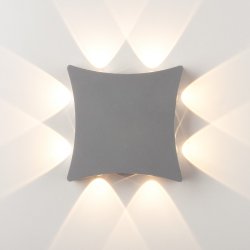 Уличный настенный светодиодный светильник Elektrostandard 1631 TECHNO LED Серый (a051824)
