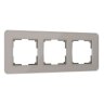 Рамка из стекла на 3 поста Elite дымчатый Werkel W0032417