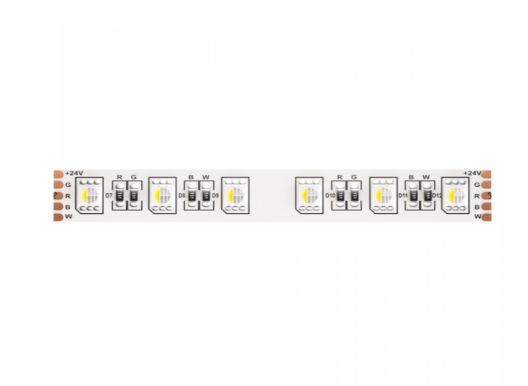 5м. Светодиодная лента холодного цвета 6000К, 19,2W, 24V, 60LED, IP20 Led strip Maytoni 10181