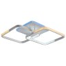 Светодиодная диммируемая люстра с ПДУ Profit Light 8026/2 WHT 76W+8W RGB