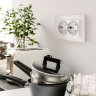 Розетка двойная с заземлением (белая) Werkel W1172001