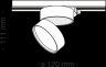 Трековый светодиодный светильник Maytoni Track TR007-1-18W3K-W4K