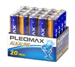Набор из 20 шт, Батарейки Pleomax LR03-20 bulk Alkaline (20/480/20160) (Б0059832)