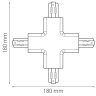 Коннектор X-образный Lightstar Barra 504147