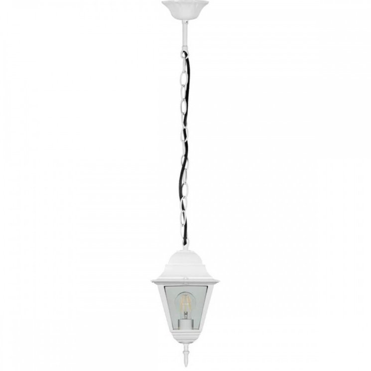 Светильник садово-парковый Feron 4205/PL4205 четырехгранный на цепочке 100W E27 230V, белый 11031