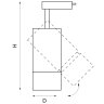 Однофазный LED светильник 40W 3000К для трека Volta Lightstar 229436