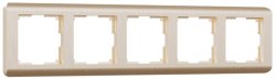 Рамка на 5 постов (шампань) Werkel W0052111