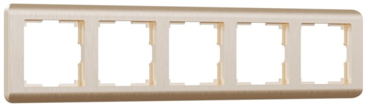 Рамка на 5 постов (шампань) Werkel W0052111