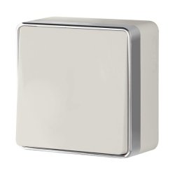 Выключатель одноклавишный проходной (слоновая кость) Gallant Werkel W5012003