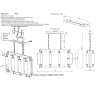 Подвесная люстра Crystal Lux с лампочками TOMAS SP8 L1000 CHROME+Lamps E14 Свеча