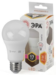 Светодиодная лампа Е27 17W 2700К (теплый) Эра LED A60-17W-827-E27 (Б0031699)