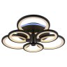 Светодиодная диммируемая люстра с ПДУ Profit Light 8077/3+3 GRP 144W+8W RGB