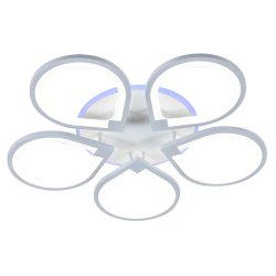 Светодиодная люстра с ПДУ Profit Light 8000/5 WHT 130W+8W RGB