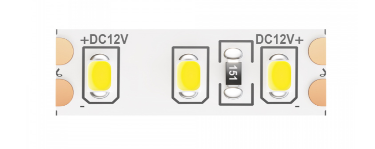 5м. Светодиодная лента белого цвета 4000K, 9,6W, 12V, 120LED, IP20 Led strip Maytoni 10109