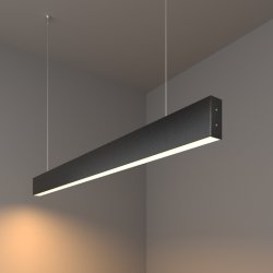 Линейный подвесной светильник Elektrostandard LSG-01-1-8*103-3000-MSh черная шагрень 103см 20Вт 3000К (a042948)