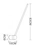 Настенный светодиодный светильник Arte Lamp POLIS A2027AP-1BK