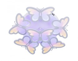 Потолочная диммируемая люстра с пультом ДУ Escada Butterfly 10205/5LED
