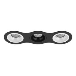 D637060706 Встраиваемый точечный светильник Domino Round Lightstar (комплект из 214637+214606+214607+214606)