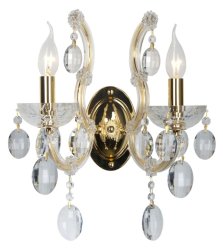Бра Crystal Lux Hollywood AP2 Gold