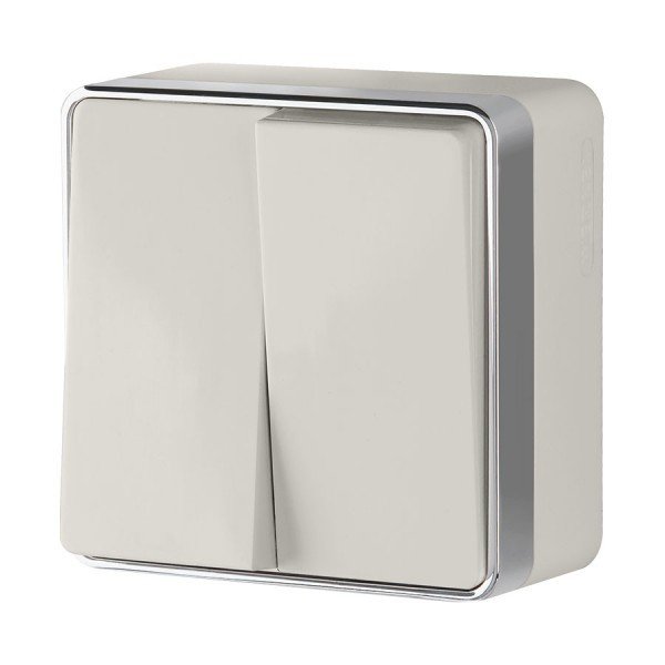 Выключатель двухклавишный Gallant (слоновая кость) Werkel W5020003