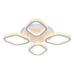 Светодиодная диммируемая люстра с ПДУ Profit Light 8044/4 WHT 136W+6,5W RGB