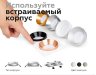 Насадка передняя для корпуса светильника с диаметром отверстия D70mm Ambrella light Diy Spot N7033