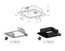 Корпус светильника встраиваемый для насадок 70*70mm Ambrella light Diy Spot C7902