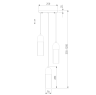 Подвесной светильник Airon Eurosvet 50180/3 янтарный (a052425)