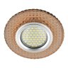Встраиваемый светильник с LED подсветкой Fametto Luciole DLS-L135 Gu5.3 Glassy/Light Tea (UL-00003860)