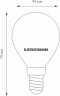 Филаментная лампа Е14 6W 3300К (теплый) G45 Electrostandard BLE1408 (a049060)