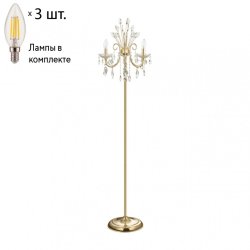 Торшер с лампочками Odeon Light Versia 4977/3F+Lamps E14 Свеча