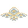 Светодиодная диммируемая люстра с ПДУ Profit Light 8054/4 WHT 216W