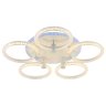 Светодиодная диммируемая люстра с ПДУ Profit Light 8024/5 WHT 90W+8W RGB