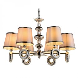Подвесная люстра Escada 670/6S E14*40W Nickel LANCASHIRE