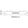 Соединитель гибкий для однофазного шинопровода Barra Lightstar 505157
