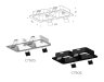 Корпус светильника встраиваемый для насадок 70*70mm Ambrella light Diy Spot C7905