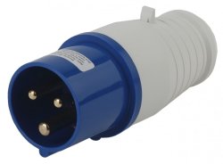 Вилка переносная 013 2Р+РЕ 16А 220В IP44 Эра Б0032849
